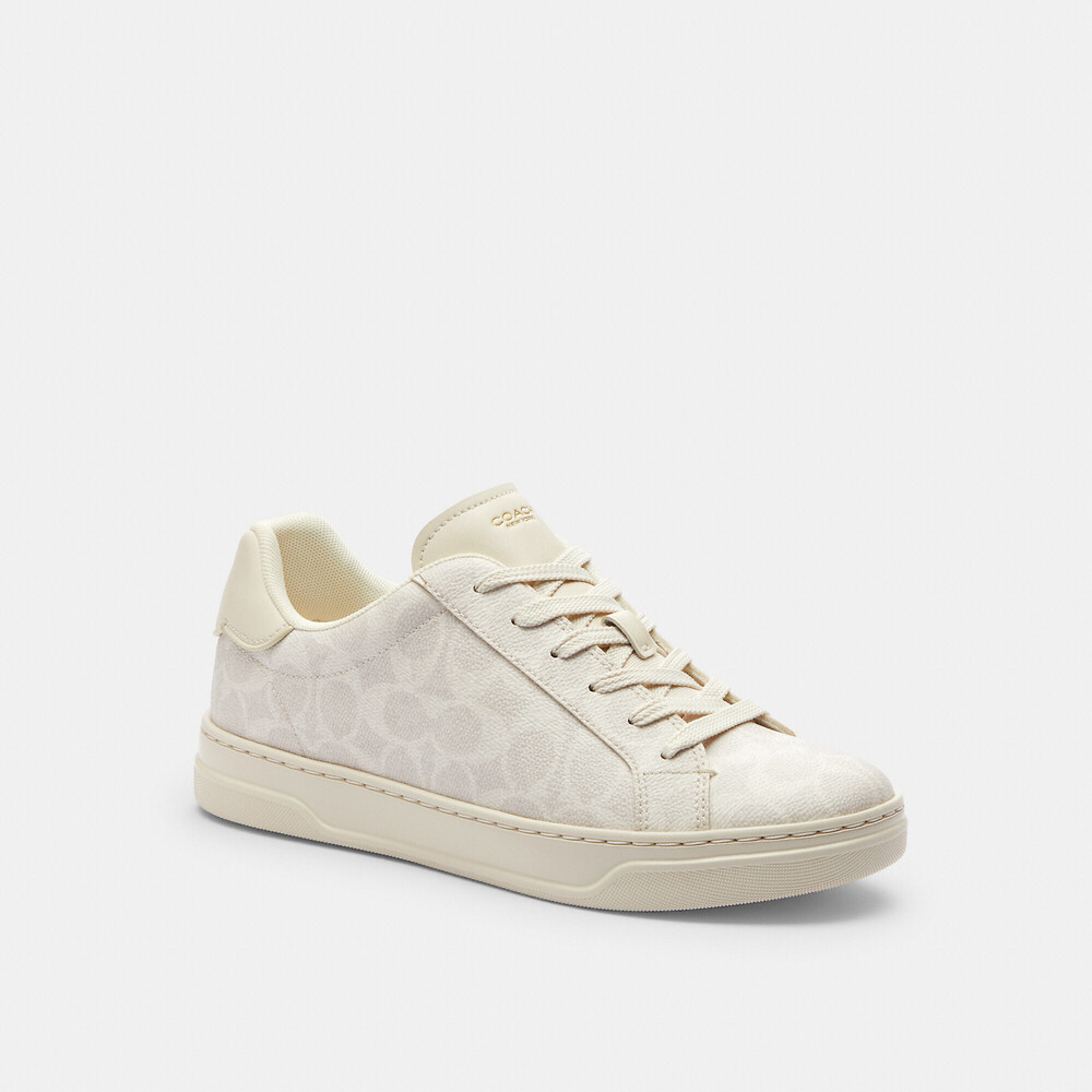 Coach High Line Sneaker In Signature Canvas - Box included